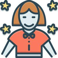 color icon for child vector