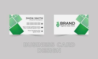 Simple modern business card design template. vector