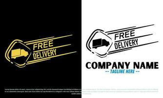 Free delivery logo design vector
