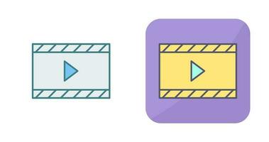 icono de vector de video y animación único