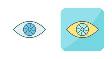 icono de vector de ojo único