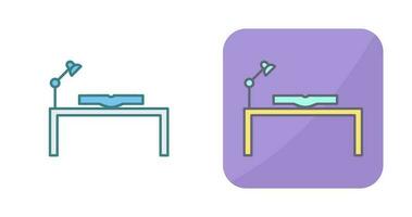 Unique Study Desk Vector Icon