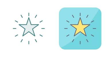 Unique Star Vector Icon