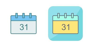 Unique Calendar Vector Icon