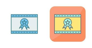 Unique Web Award Vector Icon