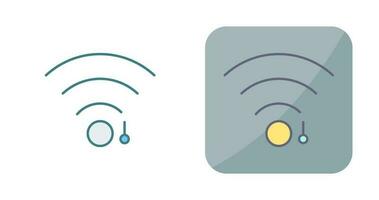 icono de vector de signo wifi único