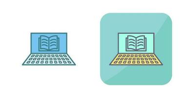 Unique Online Books Vector Icon