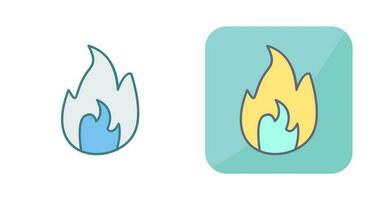 Unique Flame Vector Icon