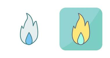 icono de vector de fuego único