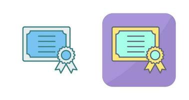 Certificate Vector Icon