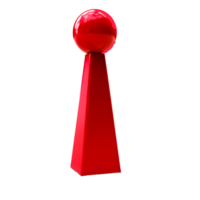 rood bord spel pion figuur generatief ai png