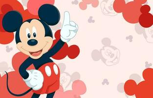 Cute Mouse Background vector