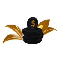 3d finance element icons. 3d object for finance or business icons png