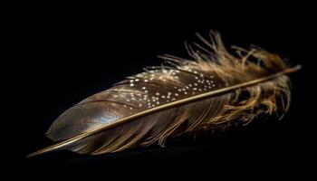 pluma pluma simboliza libertad y elegancia generado por ai foto