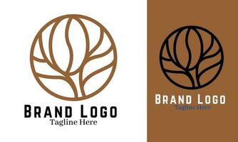 Coffee logo design vector illustration, brand identity emblem