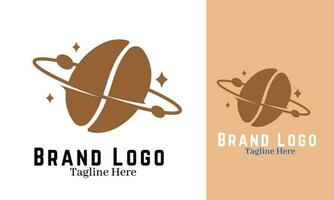 Coffee logo design vector illustration, brand identity emblem