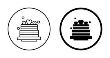 Wedding Cake Vector Icon