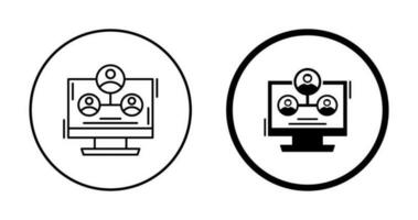 icono de vector de estructura de jerarquía