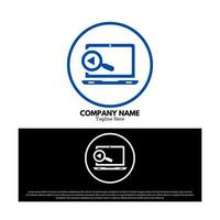 video conference logo design vector