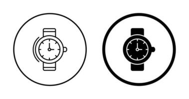 icono de vector de reloj de pulsera