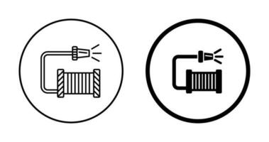 icono de vector de manguera de agua