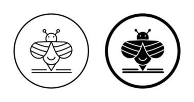 icono de vector de abeja