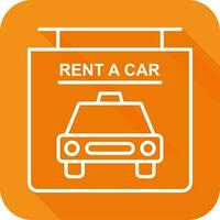 Rent a Car Vector Icon