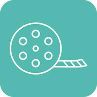 Unique Film Reel Vector Icon