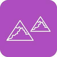 Unique Mountains Vector Icon