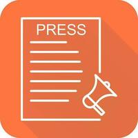 Unique Press Releases Vector Icon