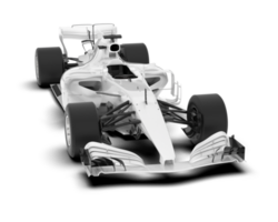 blanc sport voiture sur transparent Contexte. 3d le rendu - illustration png