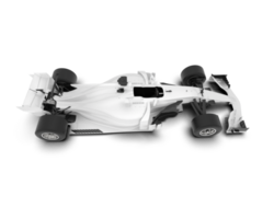 White sport car on transparent background. 3d rendering - illustration png