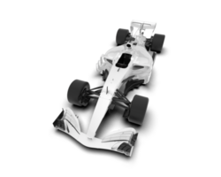 White sport car on transparent background. 3d rendering - illustration png