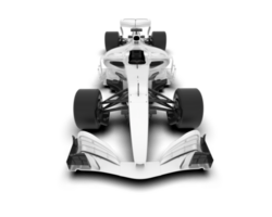 White sport car on transparent background. 3d rendering - illustration png