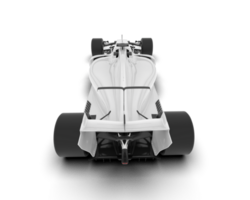 White sport car on transparent background. 3d rendering - illustration png