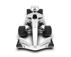 White sport car on transparent background. 3d rendering - illustration png