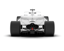 White sport car on transparent background. 3d rendering - illustration png