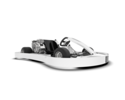 blanc sport voiture sur transparent Contexte. 3d le rendu - illustration png