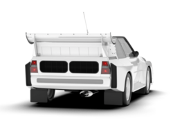 Weiß Sport Auto auf transparent Hintergrund. 3d Rendern - - Illustration png