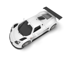 wit sport auto Aan transparant achtergrond. 3d renderen - illustratie png