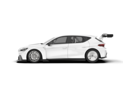 Weiß Sport Auto auf transparent Hintergrund. 3d Rendern - - Illustration png