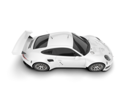 branco esporte carro em transparente fundo. 3d Renderização - ilustração png