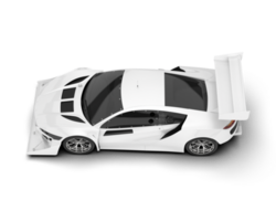 branco esporte carro em transparente fundo. 3d Renderização - ilustração png