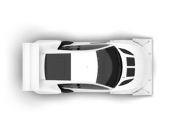 White sport car on transparent background. 3d rendering - illustration png