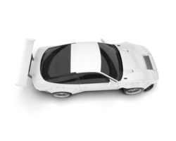 branco esporte carro em transparente fundo. 3d Renderização - ilustração png