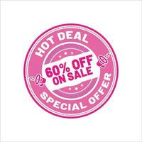 Special offer stamp vector