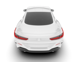 Weiß Sport Auto auf transparent Hintergrund. 3d Rendern - - Illustration png