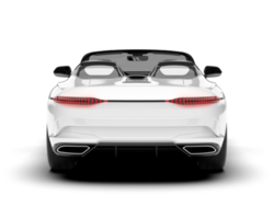 White sport car on transparent background. 3d rendering - illustration png