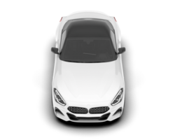 blanc sport voiture sur transparent Contexte. 3d le rendu - illustration png