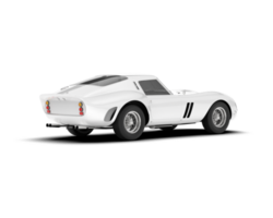 branco esporte carro em transparente fundo. 3d Renderização - ilustração png